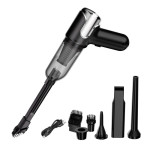 Портативний бездротовий пилосос 2 в 1 VacuMax для авто та дому, функція всмоктування та надування